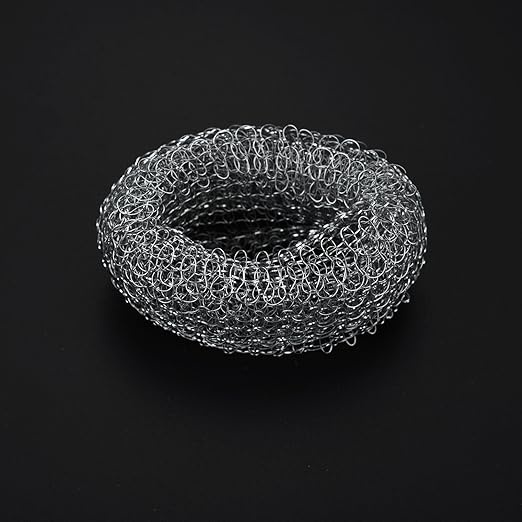 Shappy 20 Pieces Lint Traps Washing Machine Drain Hose Filter Stainless Steel Snare Laundry Mesh Washing Machine Lint Trap Catcher with 20 Pcs Pieces Cable Ties