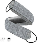 QUOLIX Triangle Under-Door Draft Stopper, 32" Noise Blocker, Weighted Weather Stripping, Gray Cotton & Polyester, Multi-Function Noise & Light Blocker,Gray