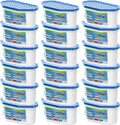 Moisture Absorbers, 18 Pack, Compact Dehumidifier for Closet, Efficient Humidity Absorber Boxes, Moisture Absorber for Closet, Odor Eliminator with Fragrance Free, Blue, 6.4oz, 300ml