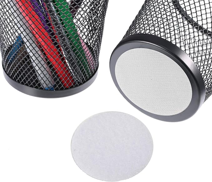 BRAVESHINE Hook and Loop Fasteners - 12 Sets Strong Adhesive Double Sided Wall Tape Sticky-Back Tapes for Craft Envelopes Bags - Industrial-Strength Mounting Fasteners- Round 1.5Inch, White Tapes