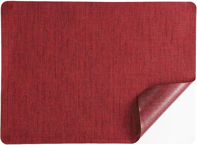 PATIKIL Linen Repair Patch, 8 x 11 Inch Self-Adhesive Linen Fabric Repair Patches for Sofa Couch Clothes Handbag Tents Car Seats Furniture, Red