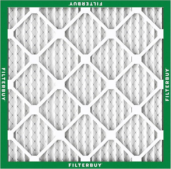 Filterbuy 16x16x1 Air Filter MERV 8 (MPR 700) Dust Defense Replacement (6-Pack), Electrostatic Pleated HVAC AC Furnace Filters, Made in USA (Actual Size: 15.75 x 15.75 x 0.75)