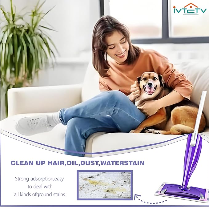 20 Mopping Pad Refill Compatible with Swiffer Wet Jet Mop, Disposable Multi Surface Wetjet Hardwood Floor Cleaner Spray Mop Pads Refills