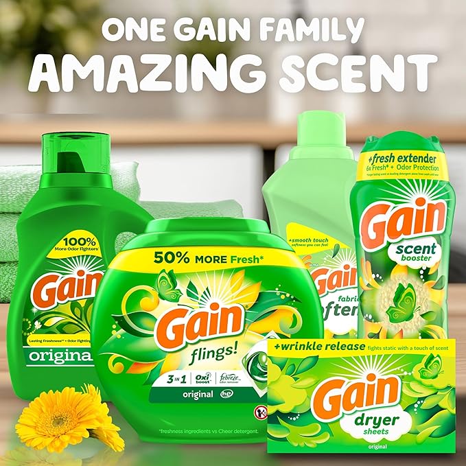 Gain Fireworks In-Wash Scent Booster Beads, Original, 18.2 oz