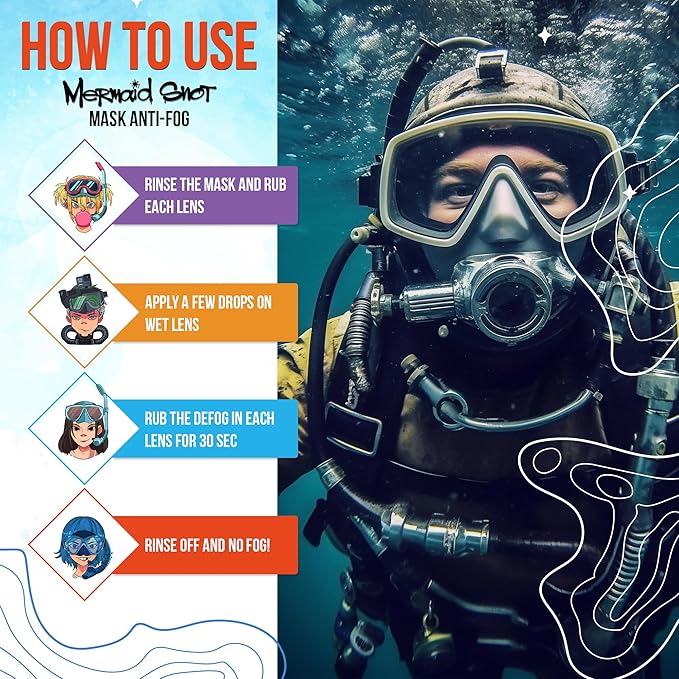 Neutripure Mermaid Snot Anti Fog Gel for Scuba Diving - Guen