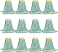 Matthew Cleaning Commercial Mop Head Replacement, 5 Inch Wide Headband, Looped End Cotton Blend String Wet Mops for Floor Cleaning, 24 oz Large, Case Pack 12 Pcs Green