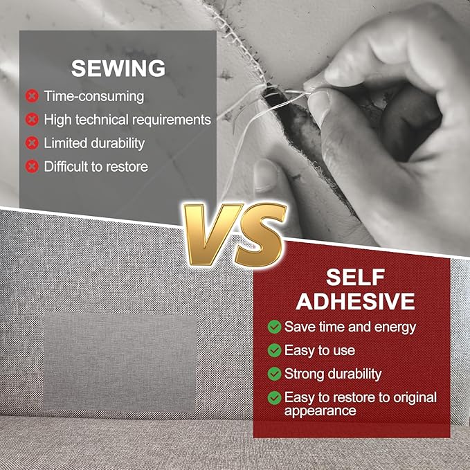 PATIKIL Leather Patches Tape for Furniture, 6.3 x 61 Inch Self Adhesive Vinyl Leather Repair Kit Cover Sheet for Couch, Sofa, Car Seats, Office Chair, Dark Green