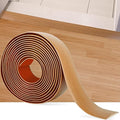 16.4Ft Floor Transition Strip Self Adhesive Vinyl Cover Floor Strip Flat Divider Transition Strip Wood Grain Design for Laminate Floor Gaps and Doorway Transitions (16.4Ft x 2 Inch, Light Brown)