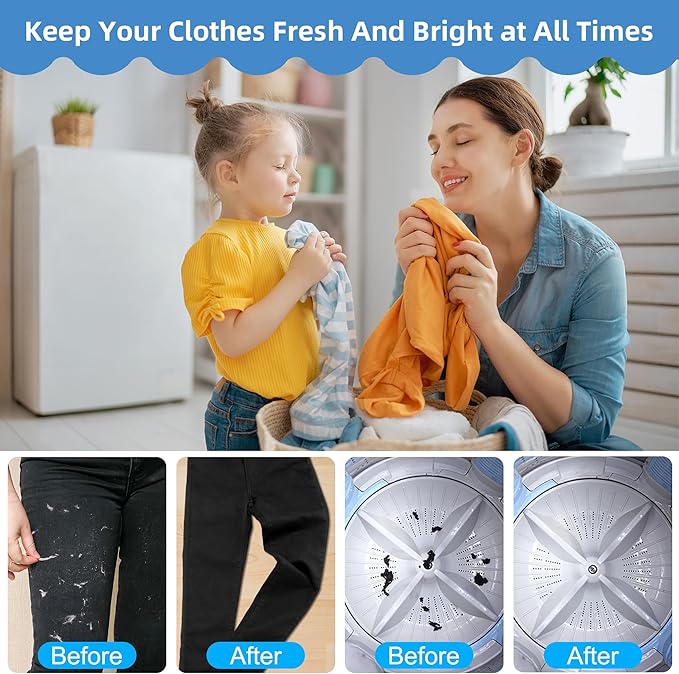 Pet Hair Remover for Laundry,Lint Catcher for Laundry,Washing Machine Floating Lint Mesh Bag,Reusable Household Hair Filter Washer Lint Trap Net Pouch 4 Pieces