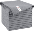 Orighty Microfiber Cleaning Cloth, 12 Pack Microfiber Towels for Cars, Highly Absorbent Car Cleaning Supplies, Lint Free Cloths Clean Rags for Car Care, House, Kitchen, 12x12 inch, Grey