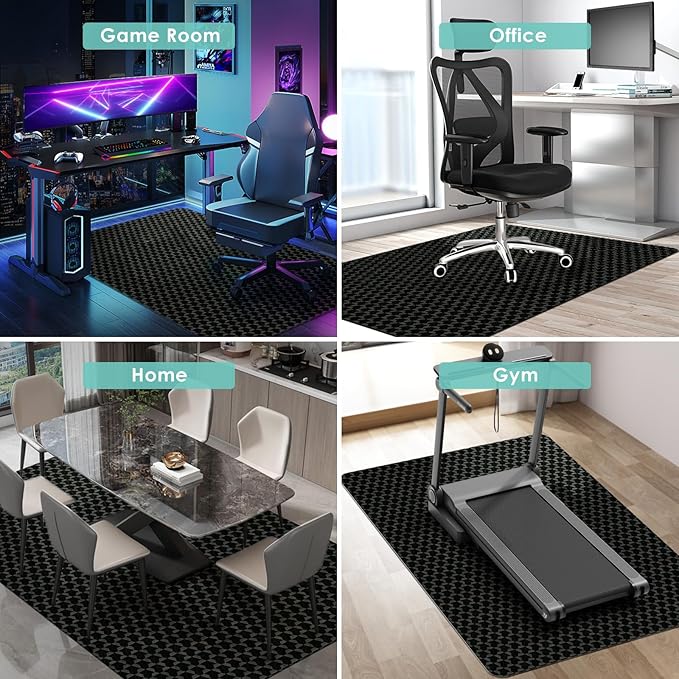 Vicwe Office Chair Mat for Hardwood Floor, 48" x 36" Office Chair Mats, Gaming Chair Mat for Hardwood, Easy Glide for Chairs, Multi-Purpose Floor Protector Desk Chair Mat for Home Office