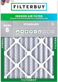 Filterbuy 25x29x4 Air Filter MERV 8 (MPR 700) Dust Defense Replacement (1-Pack), Electrostatic Pleated HVAC AC Furnace Filters, Made in USA (Actual Size: 24.38 x 28.38 x 3.63)
