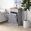 Betterhood Tilt Out Trash Cabinet 10 Gallon Wooden Free Standing Laundry Sorter Cabine,Recycling Cabine with Hideaway Drawer,Tilt Out Trash Cabinet Can Bin Kitchen