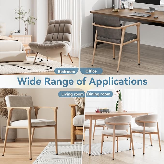 24PCS Silicone Chair Leg Floor Protectors for Hardwood Floors, Thicken Rubber Chair Leg Cap Covers, Non Slip Furniture Leg Pads to Protect Wood Tile Floors from Scratches and Reduce Noise