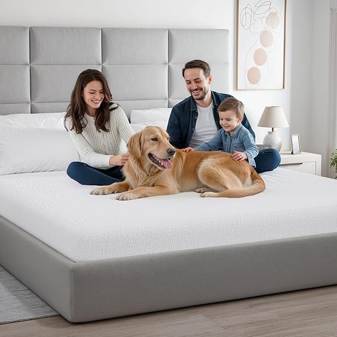 PAULATO BY GA.I.CO King Waterproof Mattress Protector – Mattress Cover for King Size Bed – Breathable Noiseless Hypoallergenic Machine Washable – Premium Quality Cover with Elasticised Edges