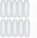 LEIFIDE 10 Pieces Lint Traps for Washing Machine Hose and Cable Ties Set Laundry Lint Catcher Nylon Mesh Trap for Washer Hose Fits Most Washing Machines, White