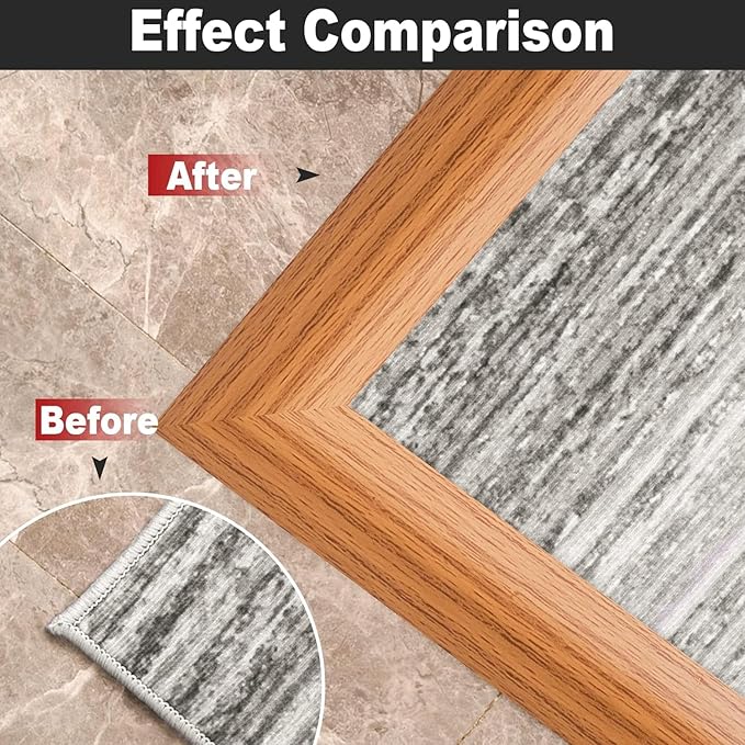 3.3Ft Carpet Floor Transition Strip, Self Adhesive Floor Edging Trim Strip, PVC Threshold Cover for Doorway, Floor Divider Strip Suitable for Threshold Height Less Than 5 mm - Light Brown Coffee