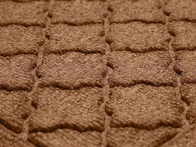 WaterHog Heavy Duty Doorway Mat, 4' x 6', Made in USA, Durable & Skid-Resistant Entryway Mat, Water-Trapping, Indoor/Outdoor Decorative Floor Covering, Cordova Collection, Dark Brown