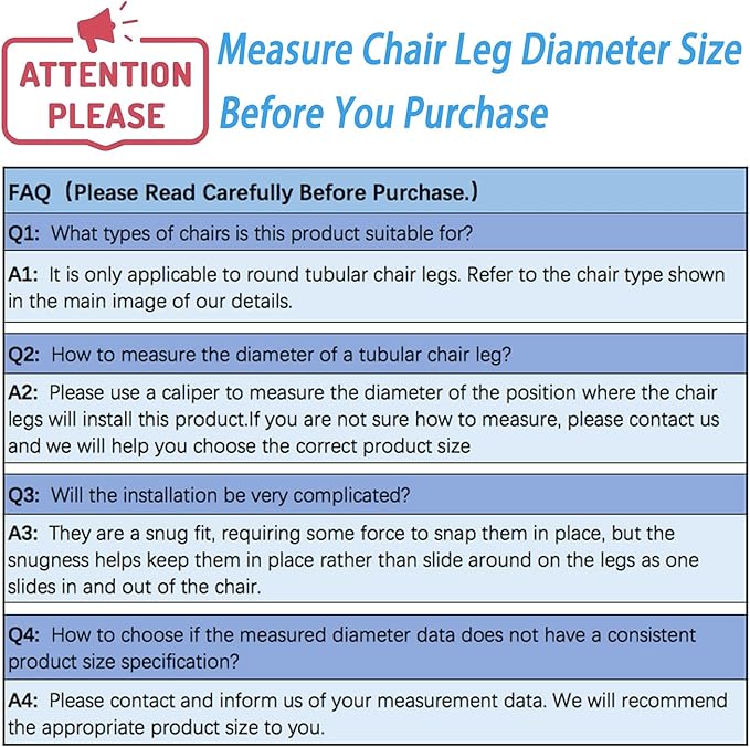 Rectangle U Shaped Chair Leg Tips Caps with Felt Pads,Furniture Feet Protector Slide Smoothly Glides No Scratches No Noise Protect Hardwood Floor,Fit 12mm(15/32inch) Diameter Tubular Leg (Black 8PCS)