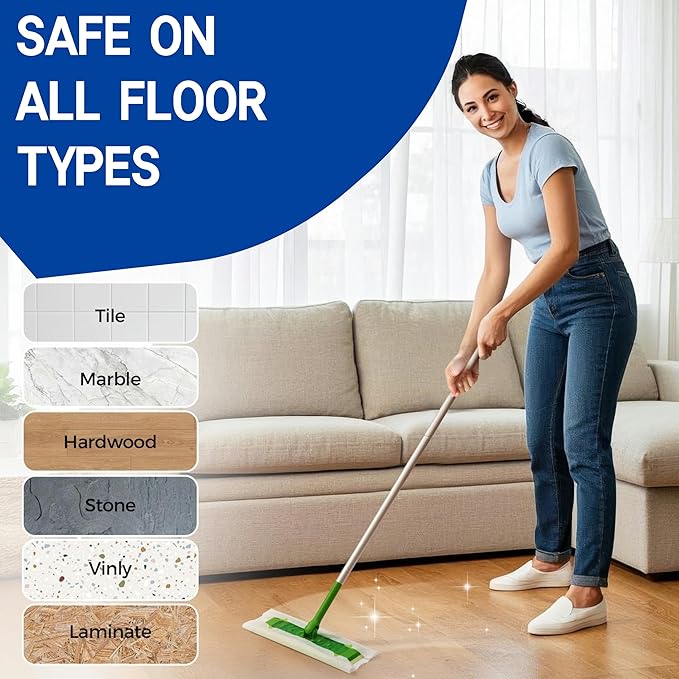 Dry Sweeping Cloths Disposable Mop Refills Floor Dust Mop Pad, Floor Cloth Refills for Swiffer Standard Sweeper, Pack of 240