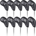 CRAFTSMAN GOLF 12pcs or 1pc Thick Synthetic Leather Golf Iron Head Covers Set Headcover Fit All Brands Callaway Ping Taylormade Cobra Etc. Also Custom Name