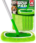 VanDuck Reusable Mop Pads Compatible with Swiffer Sweeper (4-Pack) - Washable Microfiber Mop Pads for Wet & Dry Use - All Purpose Floor Mopping and Cleaning Product