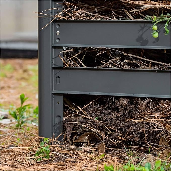 Vego Garden 32" Tall Modular Compost Bin 90" x 30" x 32"