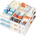 DIMJ Drawer Organizer Clothes - 18 Pack Baby Dresser Organizer for Nursery, Foldable Drawer Organizer Bins for Closet Bedroom Organization, Fabric Clothes Storage Dividers for Underwears, Socks, Bras