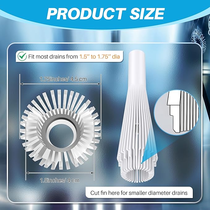 Feekoon 1 Pack Lint Trap for Washing Machine Utility Tub and Sink Drains, Laundry Lint Catcher with Rubber Plugs, Hair Catcher, Compatible with 1. 5''and 1. 75'' Drain to Prevent Clogs in Plumbing