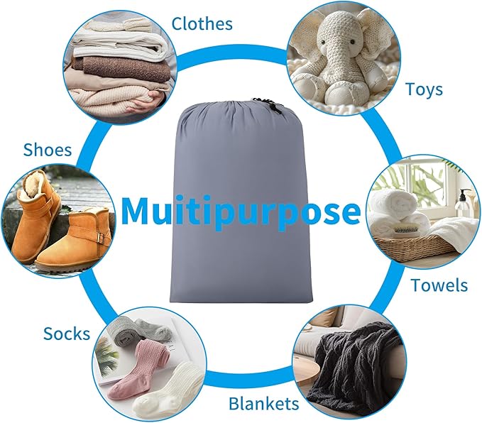 ZPECC Travel Laundry Bag 24 Pack,Bulk Extra Large Heavy Duty Bags, Durable Dirty Clothes Organizer With Drawstring, Fit a Basket or Hamper (40" X 30",Purple Hemp)