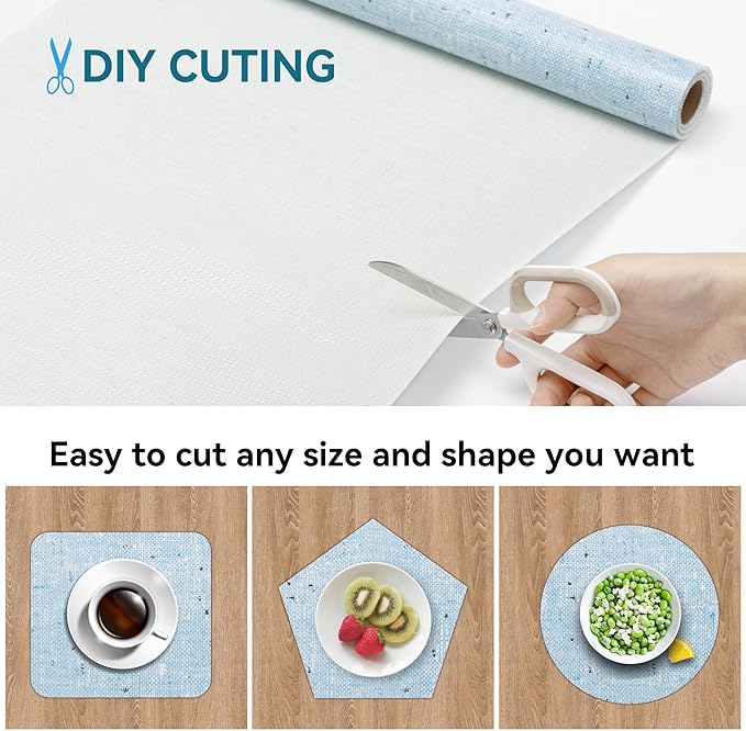 10 Rolls 20" W x 72" L Floral Drawer and Shelf Liner for Cabinets, Non-Adhesive Strong Grip Non-Slip Flower Shelf Cabinet Kitchen Shelf Liners for Kitchen Cabinets