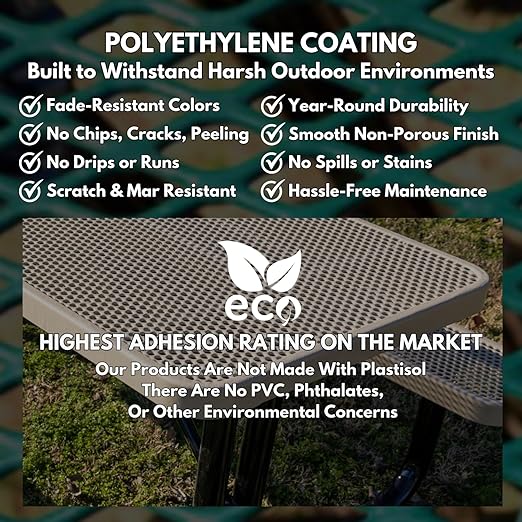 COATEDOUTDOORFURNITURE RDT-PUR Heavy Duty Round Trash Receptacle with Dome Top, Liner Included, 32 Gallon, Purple, Made in America