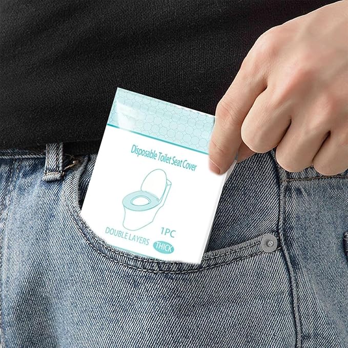 Disposable Toilet Seat Cover Independently Packaged With Non-Woven Fabric 20 Pack Of Travel Essentials