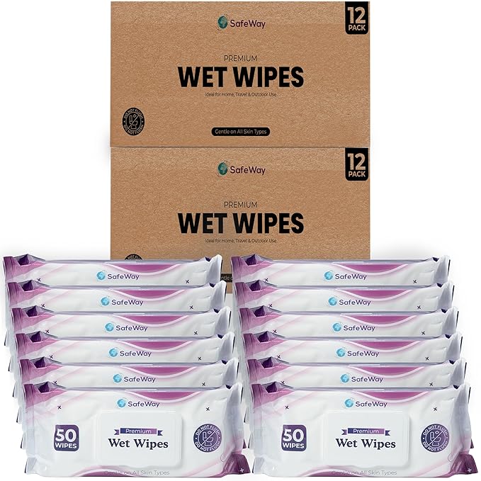 SAFEWAY Adult Wipes Disposable — Multi-Purpose Wipes, Alcohol-Free, Preferred by Caregivers for Seniors & Incontinence Solution, Aloe-Infused, Gentle for Delicate Skin — Extra Large, 24 Pack 1200 pcs.