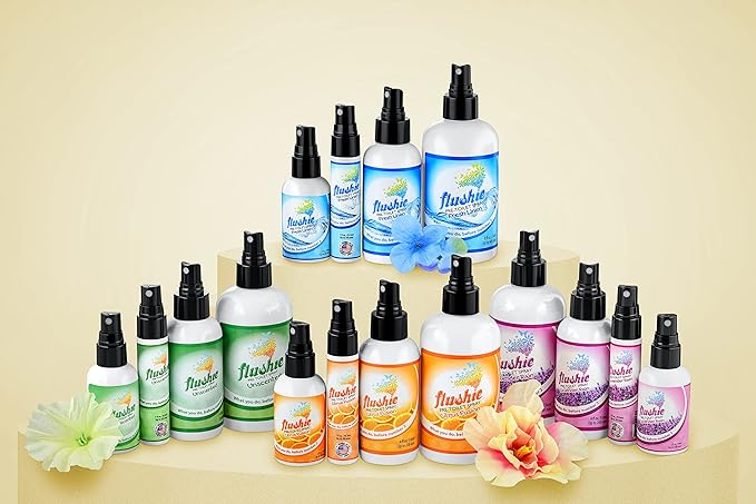 Flushie Pre-Toilet Sprays for Poop Travel Size Toiletries Bathroom Spray for Poop Spray for Toilet Deodorizer Traveling Essentials Poop deodorizer Poop Odor eliminator