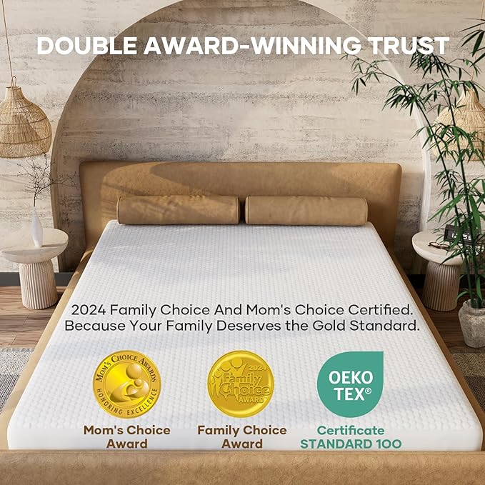 OhGeni 100% Waterproof Mattress Protector, California King Size Mattress Pad, Fits 6"-20" Mattresses with Deep Pocket, Cooling, Breathable Fitted Sheets, Soft Bed Cover, Noiseless, Machine Washable