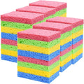 YoleShy 48 Pack Sponges Kitchen Natural Compressed Cellulose Sponges Durable Dish Sponge for Cleaning & DIY for Kids Reusable