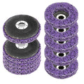 WICHEMI 10 Pack 4'' x 5/8'' Strip Discs Rust Remover Paint Stripping Wheel for Angle Grinder, Quick Abrasive Discs Rust Oxidation Surface Cleaning