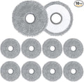 10 Pack Mop Pads for Dreame X40 Ultra/X40 Master/L40 Ultra/L10s Plus/L10s Pro Gen 2/L30 Ultra/X30 Ultra/L20 Ultra/L10s Pro Ultra/X50 Ultra Vacuum Cleaner, Microfiber Mop Cloth Replacement Accessories