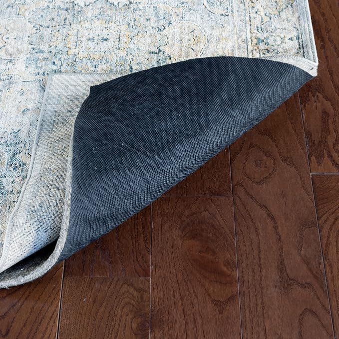 RUGPADUSA - Dual Surface - 7'10" x 10'10" - 3/8" Thick - Felt + Rubber - Enhanced Non-Slip Rug Pad - Adds Comfort and Protection - for Hard Surface Floors