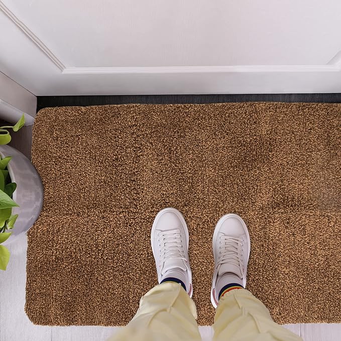 Premium Microfiber Indoor Door Mat – 36"x72" Washable Entry Mat, Non-Slip, Waterproof Backing, Super Absorbent, Low Profile Entryway Doormat for Indoor Entrance