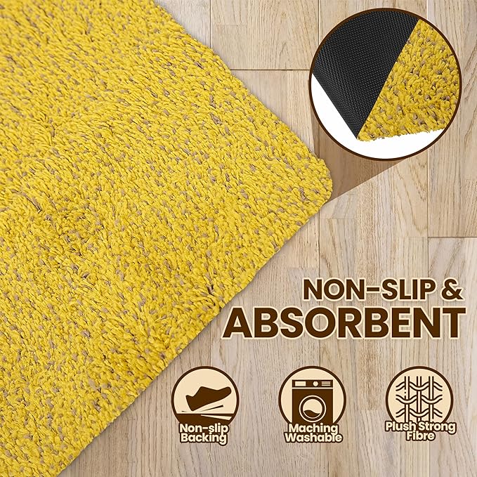 Premium Microfiber Indoor Door Mat – 24"x36" Washable Entry Mat, Non-Slip, Waterproof Backing, Super Absorbent, Low Profile Entryway Doormat for Indoor Entrance