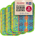 Wet-it! Skrubba 3-Pack Reusable Dish Scrubbers – Non-Scratch Scouring Pads for Kitchen & Household – Eco-Friendly, Dishwasher Safe Scrub Sponges for Dishes, Pots & Pans (Vogue)