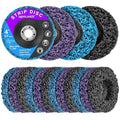 12 Pack Strip Discs 4 inch Stripping Wheel for Angle Grinder Clean and Remove Paint Coating Rust Welds Oxidation for Metal and Wood (4" x 5/8")