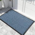 Yimobra Extra Large Door Mat Outside Entrance 60x32, Waterproof Heavy Duty Outdoor Mats for Front Door, Non Slip Rubber Entry Mat for Garage Patio, Easy Clean, Mix Blue