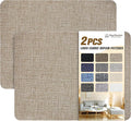 KING MOUNTAIN Coarse Linen Repair Patches, Self-Adhesive Linen Fabric Patches, 8X11 inch 2 PCS, Multi Color, Can be Used for Linen Sofa Repair and Linen Clothes Repair(8" x 11"-2PCS,Cocoa Color)