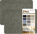 Coarse Linen Repair Patches, Self-Adhesive Linen Fabric Patches, 8X11 inch 2 PCS, Multi Color, Can be Used for Linen Sofa Repair and Linen Clothes Repair(8" x 11"-2PCS,Dark Grey 1.0)