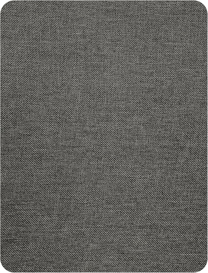 KING MOUNTAIN Fine Linen Repair Patches, Self-Adhesive Linen Fabric Patches, 8X11 inch Extra Size, Multi Color, Can be Used for Linen Sofa Repair and Linen Clothes Repair(8" x 11",Dark Grey 2.0)