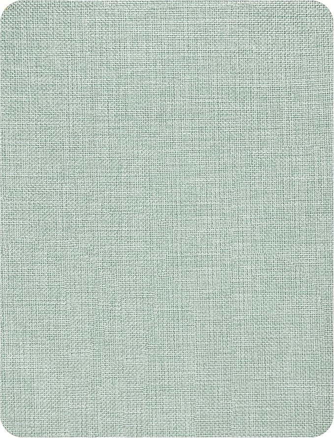 KING MOUNTAIN Coarse Linen Repair Patches, Self-Adhesive Linen Fabric Patches, 8X11 inch Extra Size, Multi Color, Can be Used for Linen Sofa Repair and Linen Clothes Repair(8" x 11",Light Green)