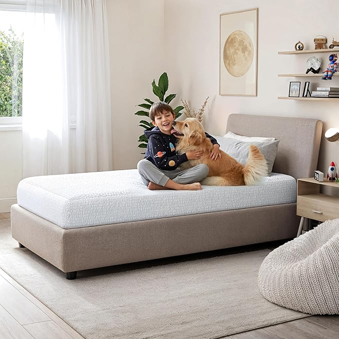 PAULATO BY GA.I.CO Twin Waterproof Mattress Protector – Mattress Cover for Twin Size Bed – Breathable Noiseless Hypoallergenic Machine Washable – Water Proof Protector with Deep Elastic Skirt